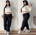Conjunto deportivo cómodo y moderno para mujer (set de dos piezas)