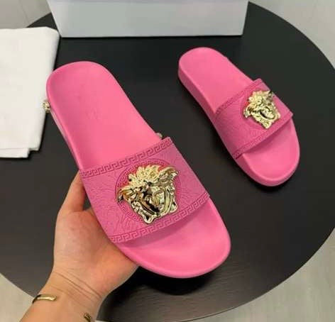 Sandalias Versace Rosadas para Mujer -Estilo Luxury