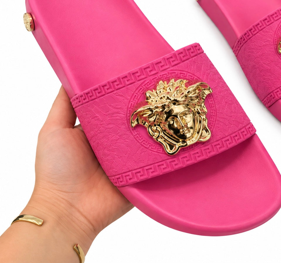 Sandalias Versace Rosadas para Mujer -Estilo Luxury